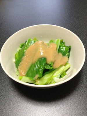 春の息吹 山菜ウルイの酢味噌かけ